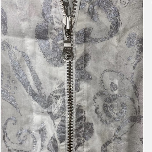 Chico's Lightweight Cotton Zip Jacket - Picture 5 of 10